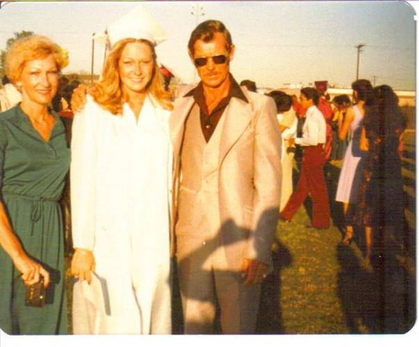 Barbara, Tammy & Luther at Tammy's graduation 1980